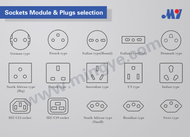 Vertical desktop socket .