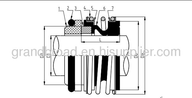 MG1 Elastomer Bellows Mechanical Seals