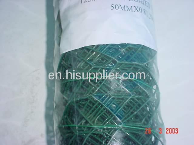 PVC-coated wire chain link fence