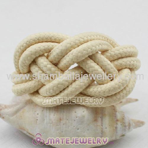 China Handmade Chunky Weave Fluorescent Cotton Rope Bracelets Cheap