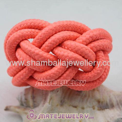 China Handmade Chunky Weave Fluorescent Cotton Rope Bracelets Cheap