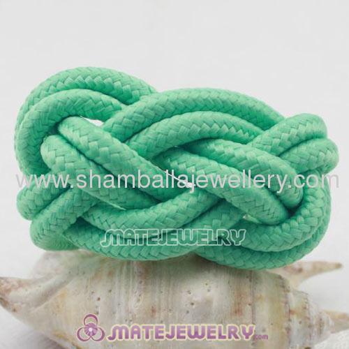 China Handmade Chunky Weave Fluorescent Cotton Rope Bracelets Cheap