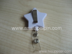 Star shape promotion white color badge holder