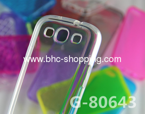 High Quality Transparent Pattern TPU Case for Samsung i9300