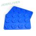 High class Silicone Rose Ice cube Mold in blue Sytle