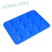 High class Silicone Rose Ice cube Mold in blue Sytle