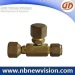 Brass Tee Access Fitting - Charging Valve