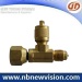 Brass Tee Fitting with Flare Nut - Access Valve