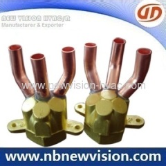 Brass Distributor & Copper Header Connector for Air Conditioner