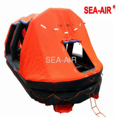 SELF-RIGHTING INFLATABLE LIFE RAFT