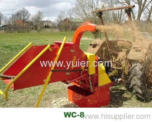 Tractor powered wc8 wood chippers chipping machine