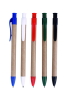 Eco paper promotional ballpen with plastic clips