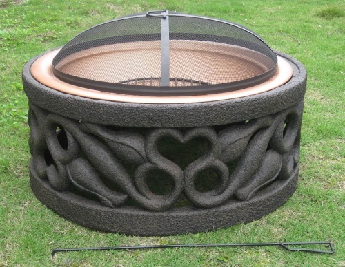 fireplace stove grill heater patio charcoal