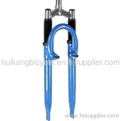 Steel colored suspension forks