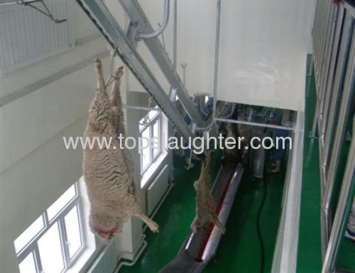 Abattoir equipment goat automatic bloodletting line