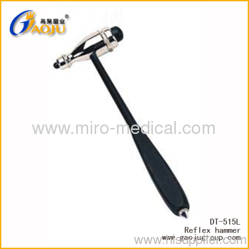 Trimmer reflex hammer with zinc and rubber head