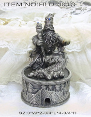 Metal incense cone burner