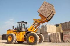 block handler forklift loader