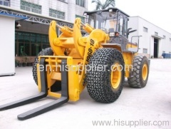 block handler wheel loader