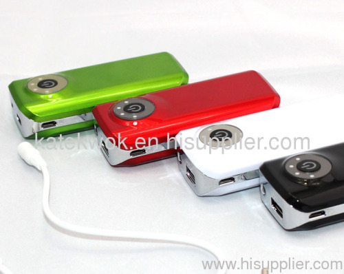 5600mAh Capacity Power Bank Mobile Charger for iPhone/Samsung Galaxy NoteII