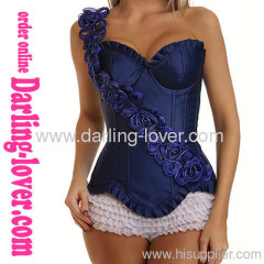 Blue Sexy Flower New Corset