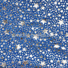 Powder printed clinquant velvet fabric for christmas toys