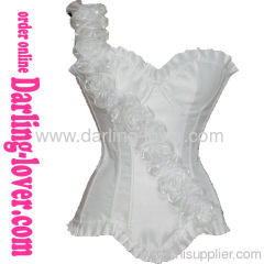 Sexy White Flower New Corset