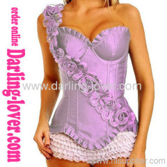 Purple Sexy Flower New Corset