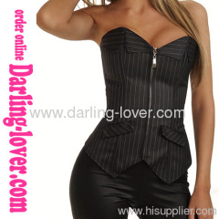 Office Lady Design Sexy Zipper Corset