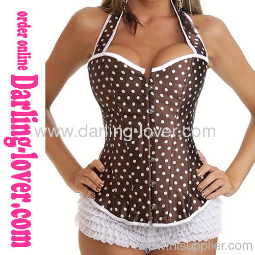 Brown Sexy Dot New Corset