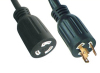 Extension cable with locking for America