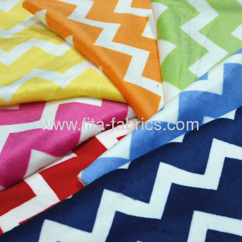 Newly colorful polyester knitted soft velboa fabric