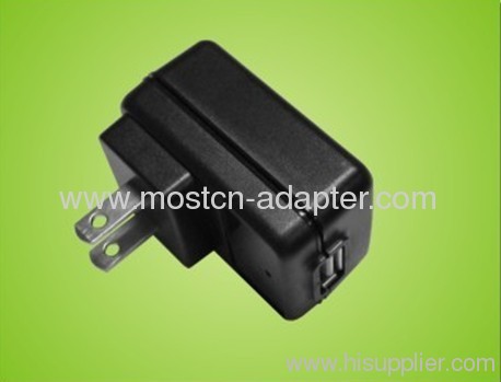 portable 5V1A 5W high quality mobile phone travel charger/travel power adapter