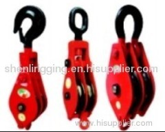 double wheels pulley block sheave pulley