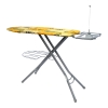 Folding Mesh top ironing board with Garment rack and cable holder