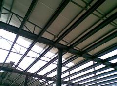 Hot steel trusses purlins