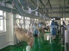 Slaughter equipment sheep balanced pre dehiding automatic conveying line