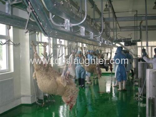 Slaughtering equipment goat parallel pre peeling automatic conveyor line