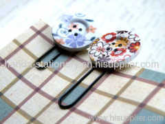 FLOWER BOOKMARK METAL BOOKMARK CLIPS