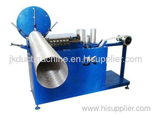 Aluminum corrugated duct machine