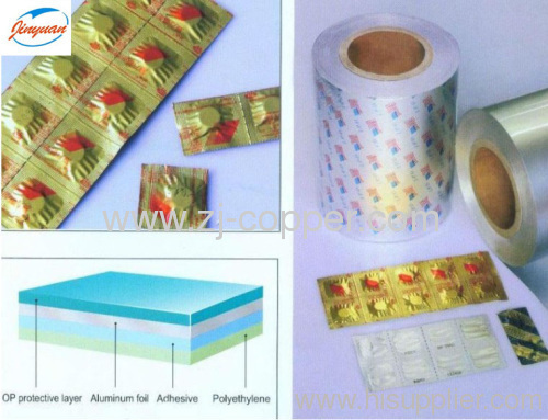 alu foil for pharmaceutical strip packing easy to tear