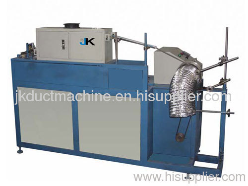 Aluminum flexible duct forming machine