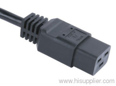 IEC C19 connector with cord