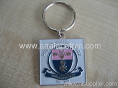 fashion embossed enamel keychains