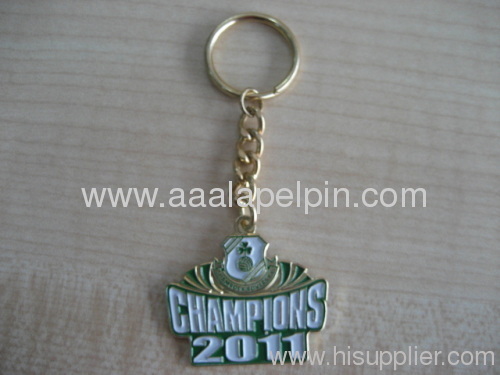 fashion embossed enamel keychains