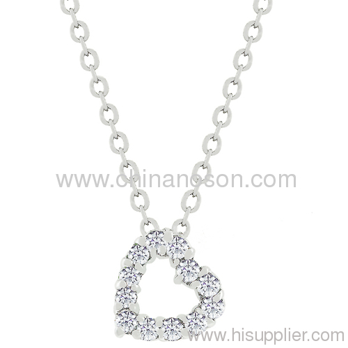 Glam Fashion Heart Pendant Necklace
