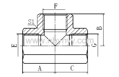 HYDRAULIC ADAPTOR FITTINGS TEE ADAPTORS