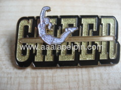 Fashion sport girl lapel pin