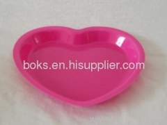 Valentine's Day Heart Shape Plastic Plate Tray