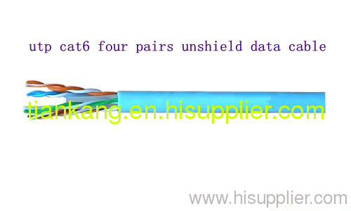 utp cat6 four pairs unshield data cable